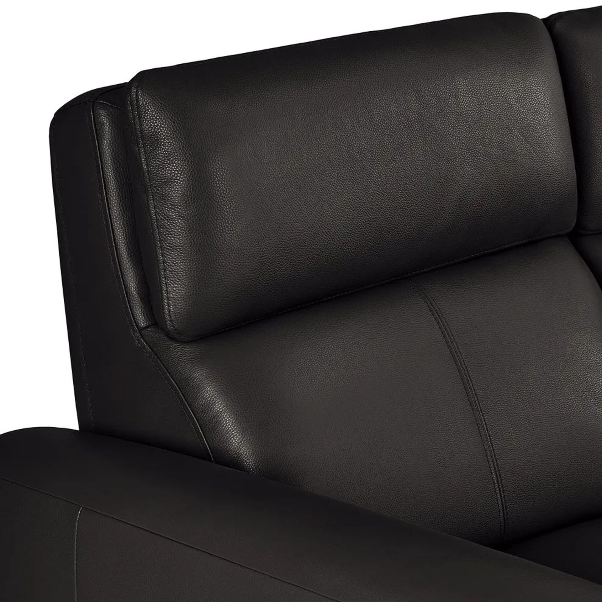 BRAND NEW SAMSON Static Armchair - BLACK LEATHER. RRP £1149. Showcasing neat, modern design that's - Image 5 of 6