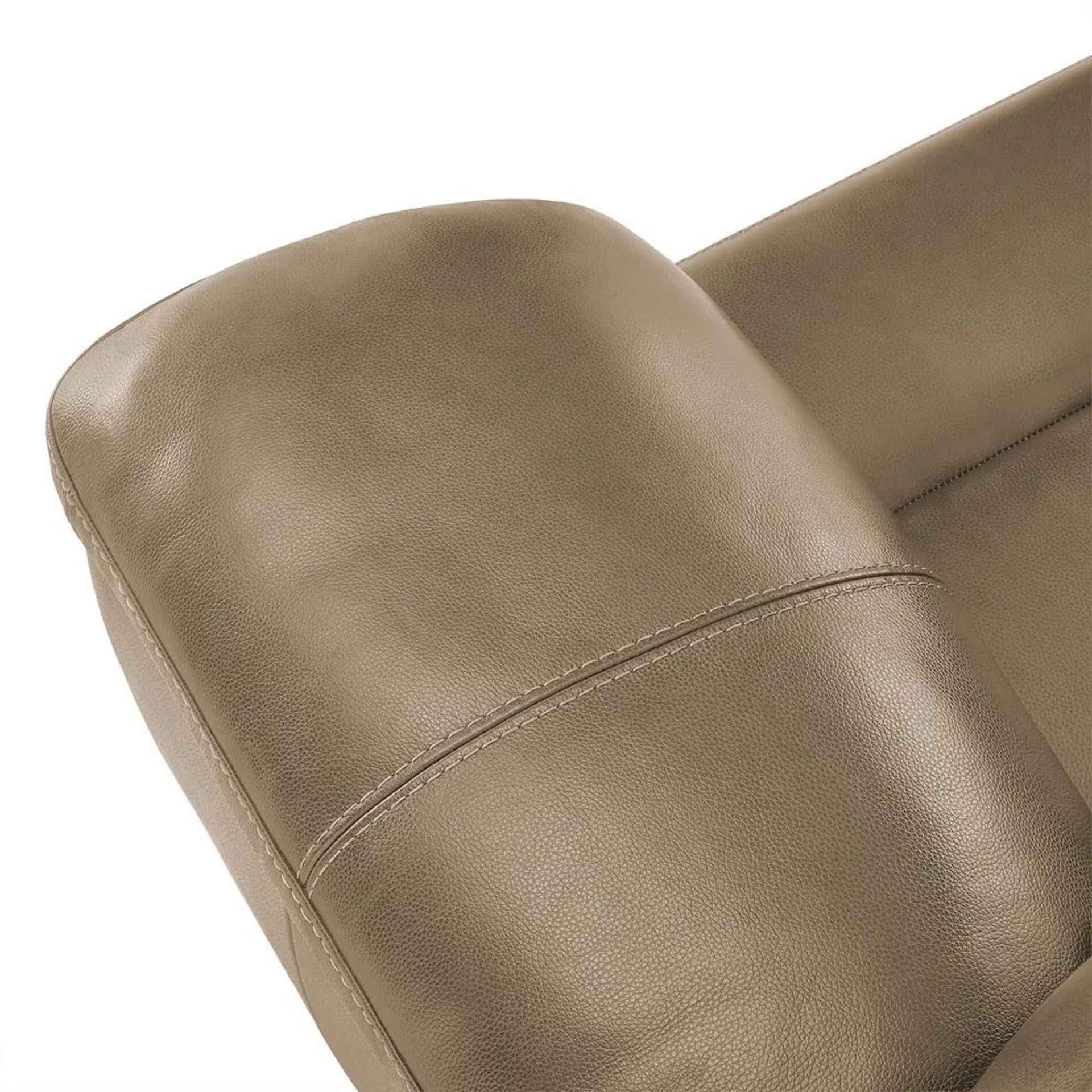 BRAND NEW ARLINGTON Armchair - BEIGE LEATHER. RRP £1099. Create a traditional and homely feel in - Image 7 of 9