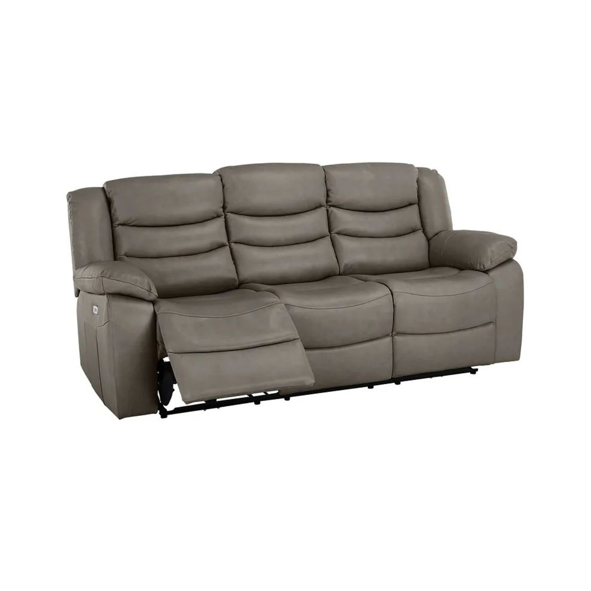 BRAND NEW MARLOW 3 Seater Electric Recliner Sofa - DARK GREY LEATHER. RRP £1849. Our Marlow - Image 3 of 11