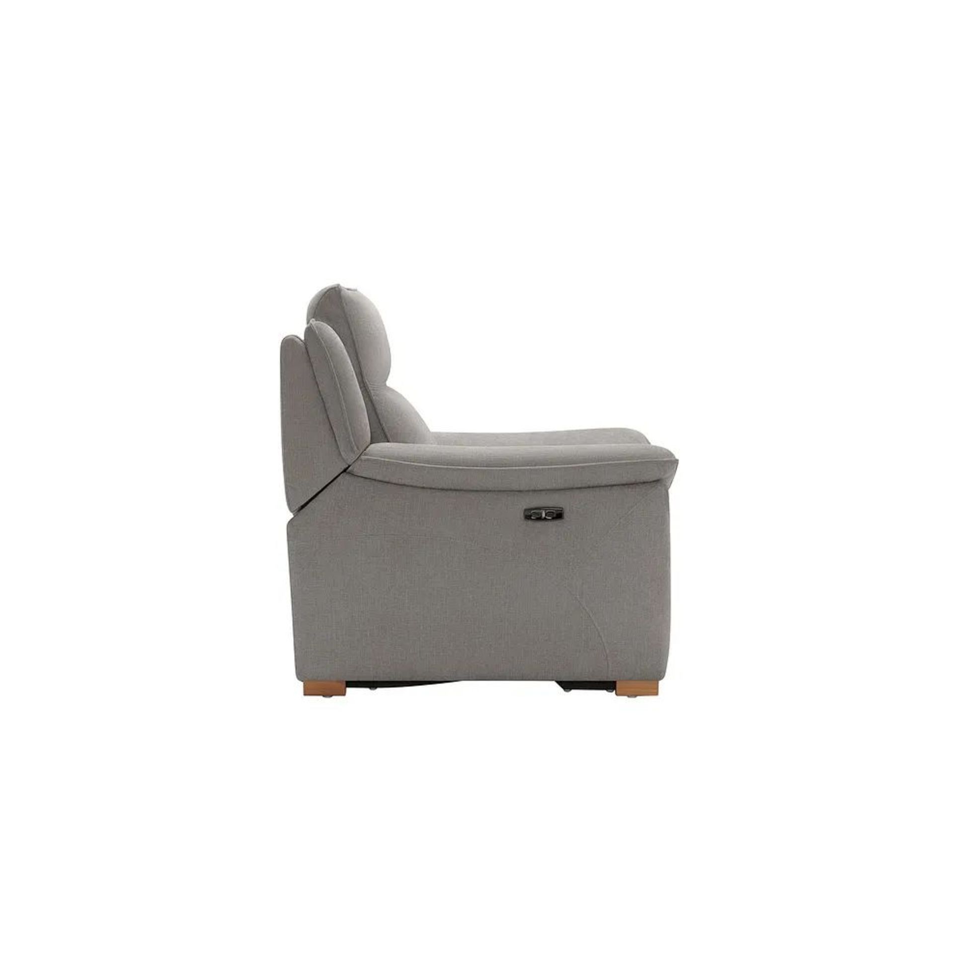 BRAND NEW DUNE Electric Recliner Armchair with Power Headrest - AMIGO GRANITE FABRIC. RRP £1099. - Image 8 of 12