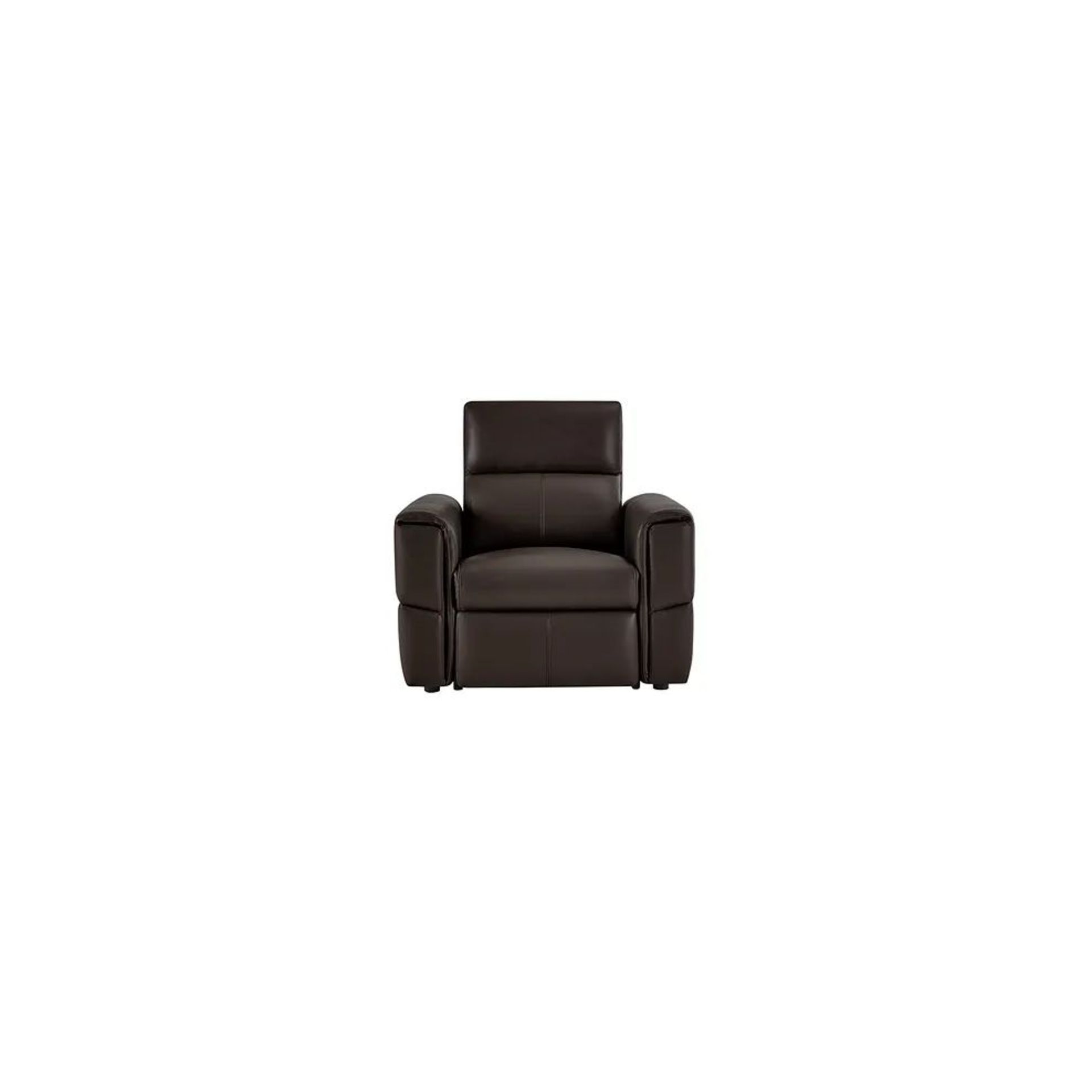 BRAND NEW SAMSON Electric Recliner Armchair - TWO TONE BROWN LEATHER. RRP £1249. Showcasing neat, - Image 2 of 9