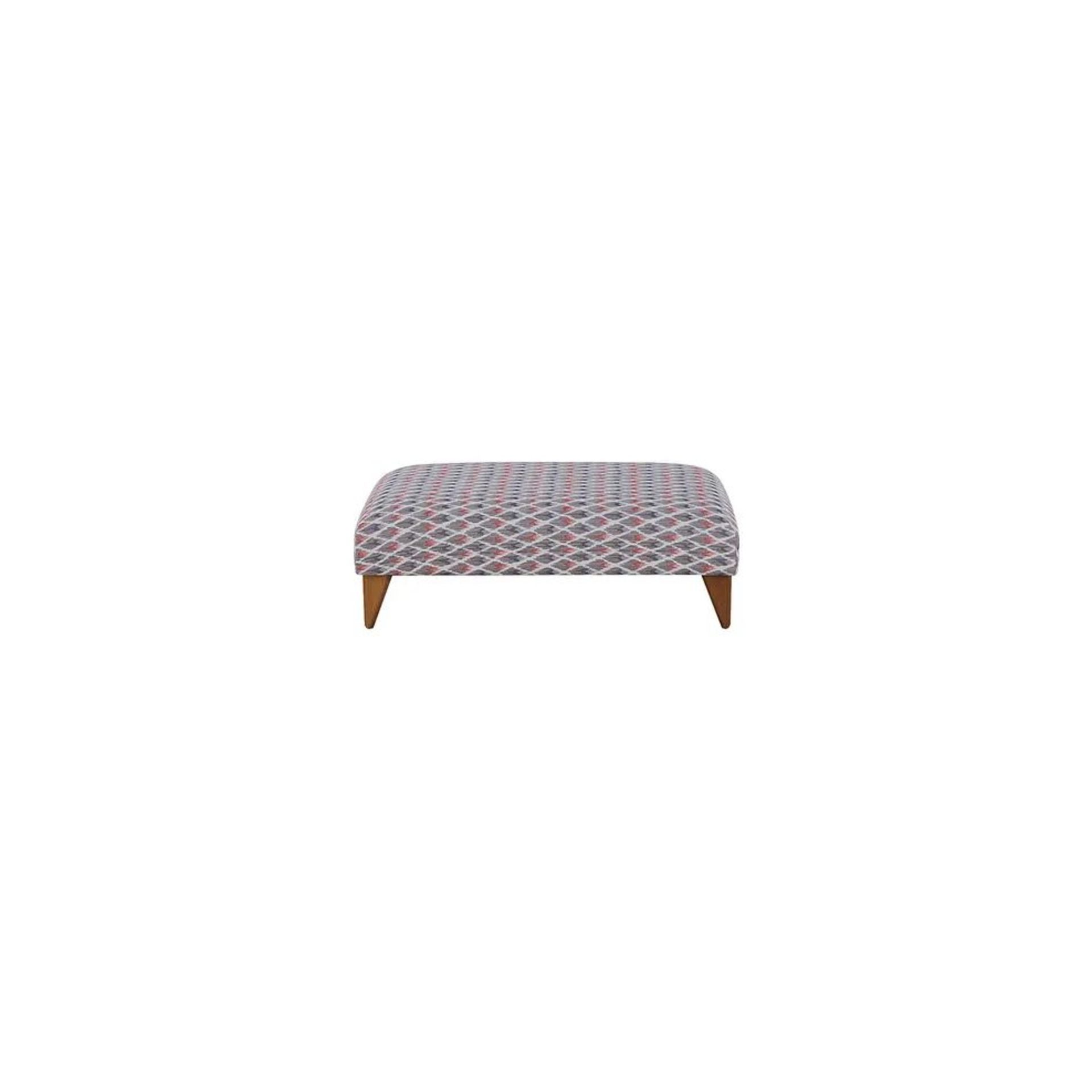 BRAND NEW JASMINE Footstool - NEWTON CORAL FABRIC. RRP £349. Built with a sturdy hardwood frame - Image 2 of 5