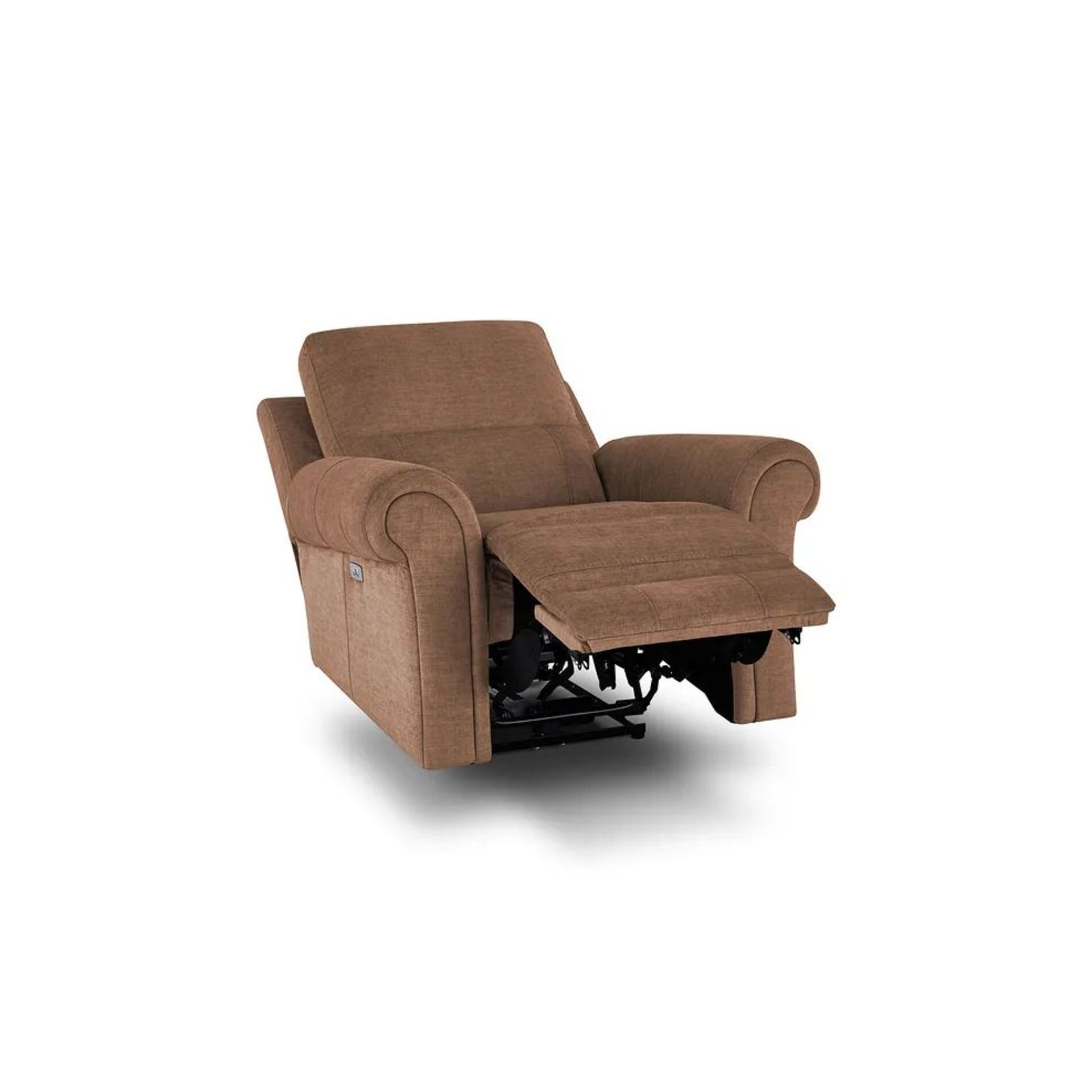 BRAND NEW COLORADO Electric Recliner Armchair - PLUSH BROWN FABRIC. RRP £799. Shown here in Plush - Image 4 of 11