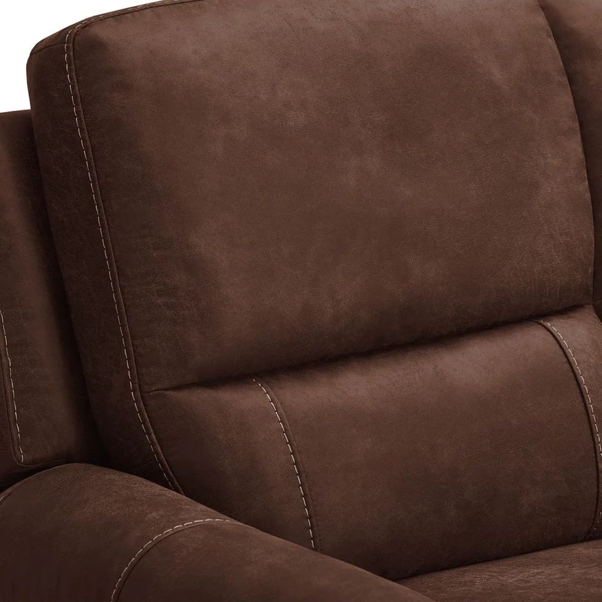 BRAND NEW COLORADO 3 Seater Sofa - DARK BROWN FABRIC. RRP £1099. Shown here in Ranch dark brown, our - Image 5 of 5