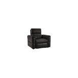 BRAND NEW SAMSON Static Armchair - BLACK LEATHER. RRP £1149. Showcasing neat, modern design that's