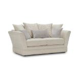 BRAND NEW CARRINGTON 2 Seater Pillow Back Sofa - NATURAL FABRIC. RRP £999. Make our 3-seater