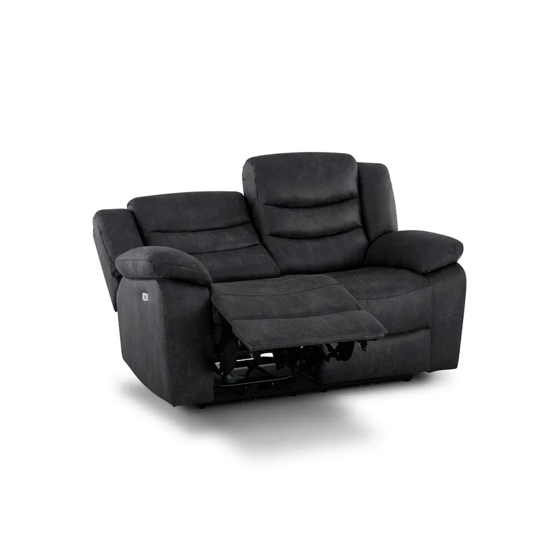 BRAND NEW MARLOW 2 Seater Electric Recliner Sofa - MILLER GREY FABRIC. RRP £1049. Designed to suit - Image 4 of 12