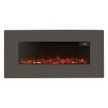 Focal Point Pasadena 1.5kW Grey Electric Fire. - S2.9. This electric fire features a realistic flame