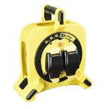 Masterplug IP54 Rated 2 socket Yellow & black Indoor & outdoor. - S2.11.