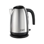 dRussell Hobbs Stainless Steel & Black Electric 1.7L Cordless Kettle. -S2.12.