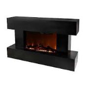 Focal Point Rivenhall 2kW Gloss Black Electric Fire. - S2. RRP £495.00.