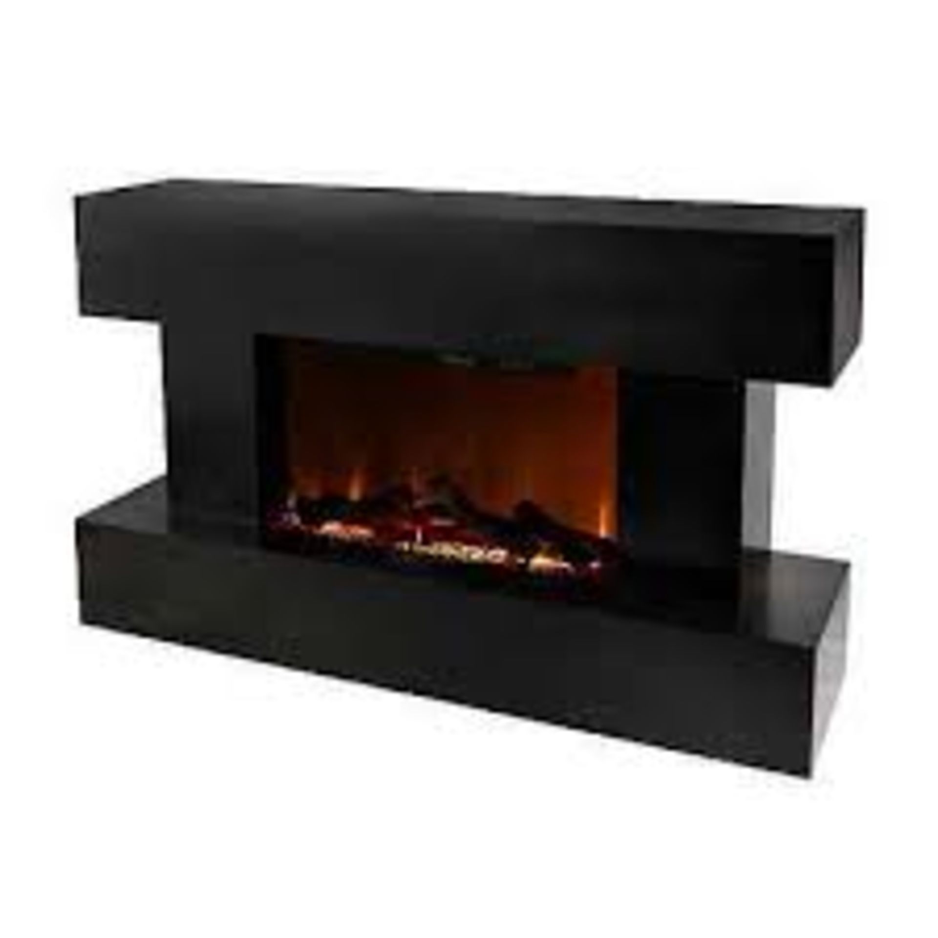 Focal Point Rivenhall 2kW Gloss Black Electric Fire. - S2. RRP £495.00.