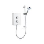 Mira Decor White / Chrome 8.5kW Manual Electric Shower. - S2.12.