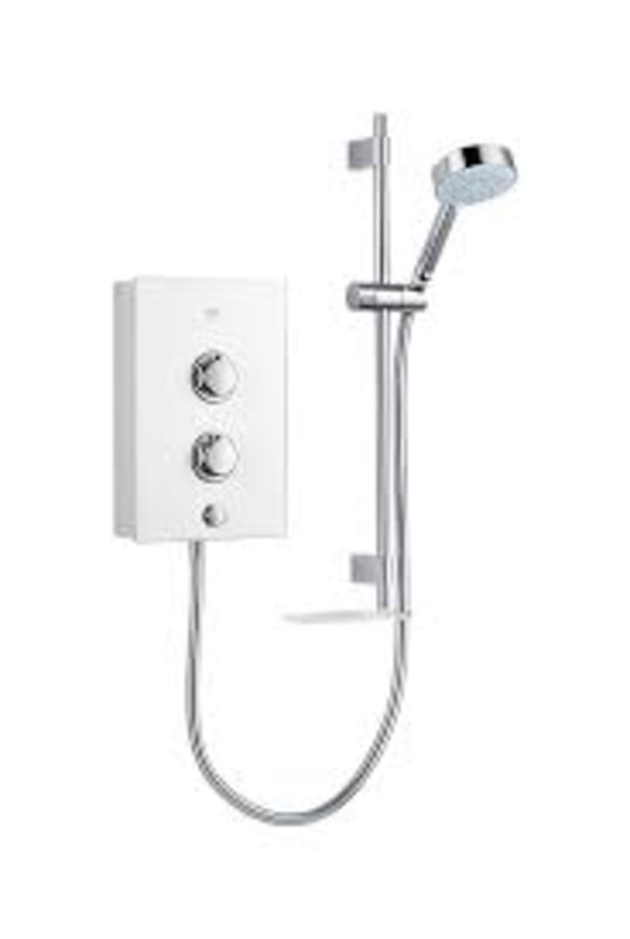 Mira Decor White / Chrome 8.5kW Manual Electric Shower. - S2.12.
