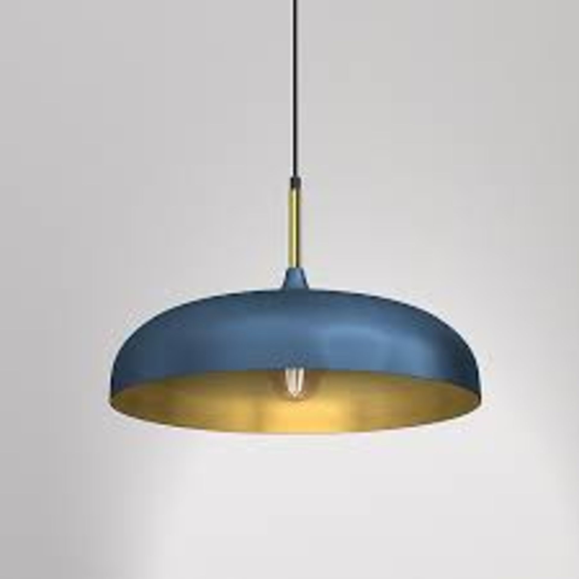 Milagro Lincoln Blue 45CM Pendant Lamp Stylish Hand Made Scandi. - S2.10.