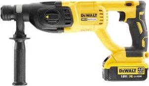DEWALT DCH133M1 18V Brushless SDS Plus Hammer Drill 1 x 4.0ah. - S2.12.