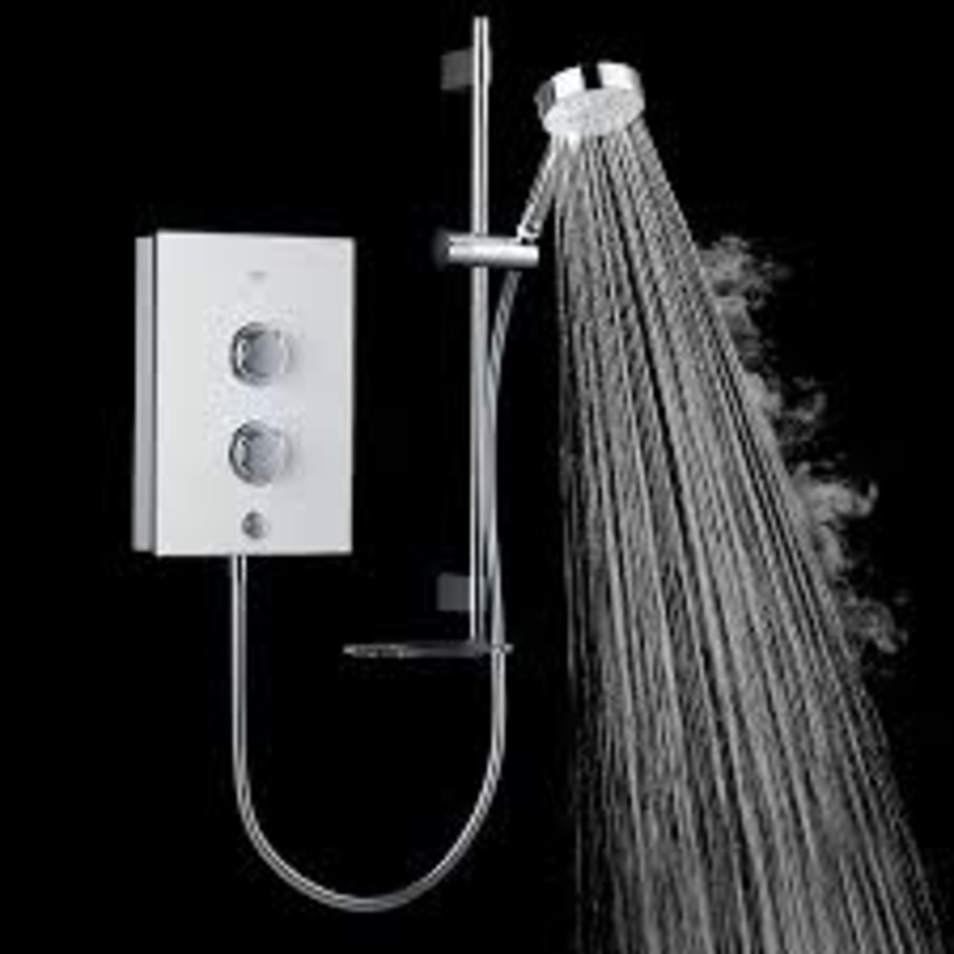 Mira Decor White / Chrome 9.5kW Manual Electric Shower. - S2.12.