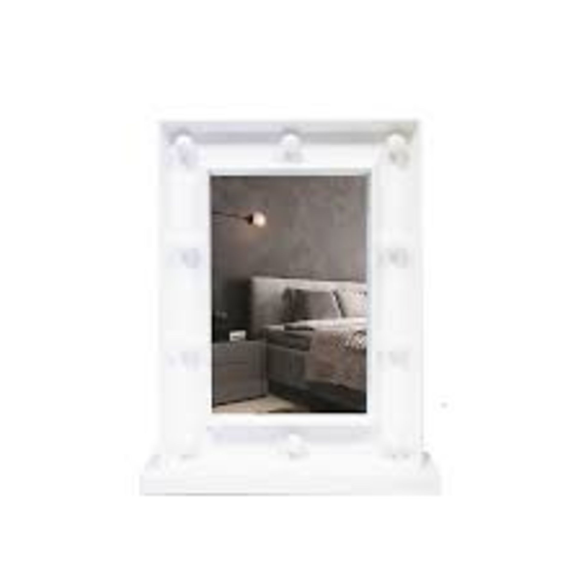 Walplus White Hollywood Vanity Mirror Home Decor White PVC - ER51