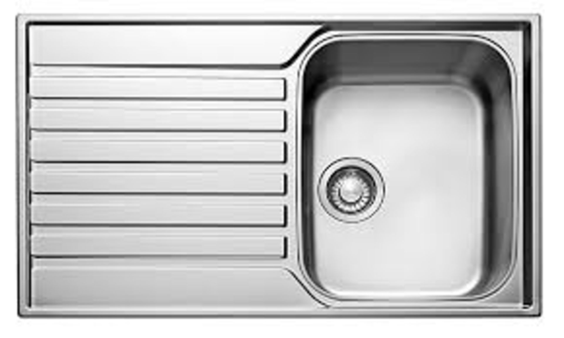 Franke Ascona Polished Stainless Steel 1 Bowl Sink Drainer. - ER48 *design and model may vary*
