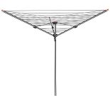 Vileda Turning Circle 2.43m Grey Steel 3 Arm Rotary airer - ER51