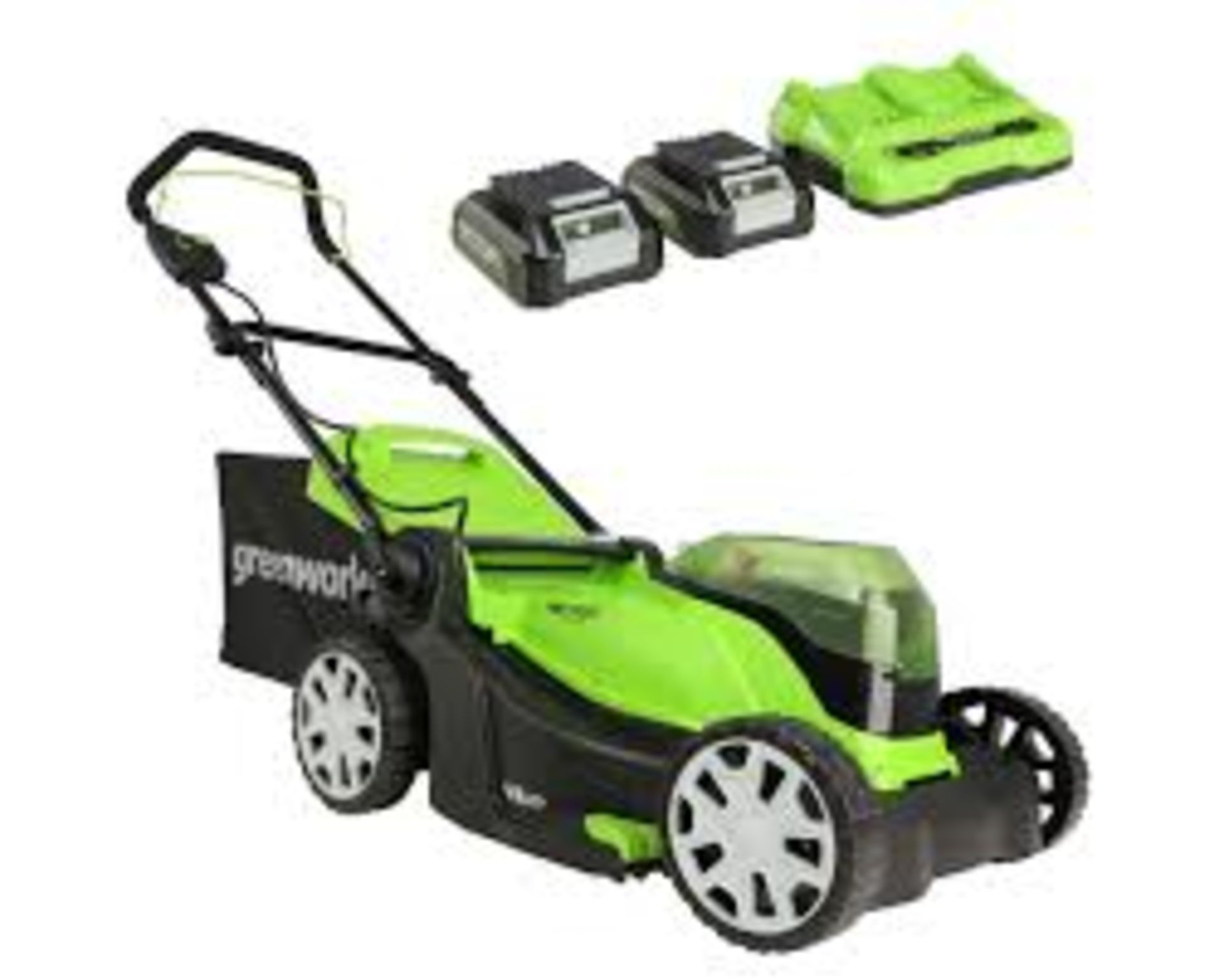 Greenworks 48V 41cm Cordless Lawnmower. - ER50.