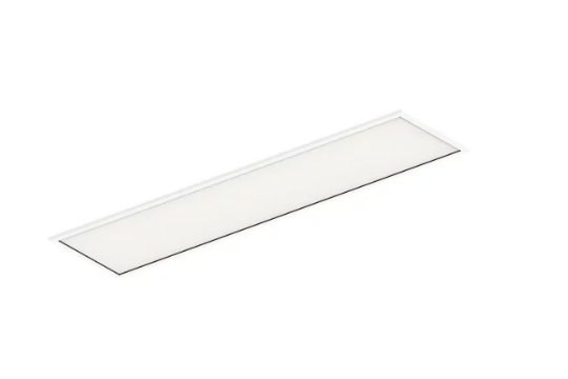 Jemison Matt White Aluminium effect Rectangular Neutral white LED Light panel - ER48