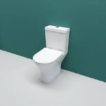 AICA Modern Close Coupled Toilet Short Projection Soft Close Seat. - ER51.