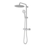 Cooke & Lewis CHROME effect Wall-mounted Thermostatic Mixer. - ER48