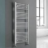 500x1200mm Straight Chrome Heated Towel Warmer Ladder Rail. - ER48