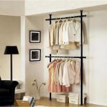 Telescopic Clothes Rail, Extendable and Adjustable Wardrobe Hanging Rail - ER51