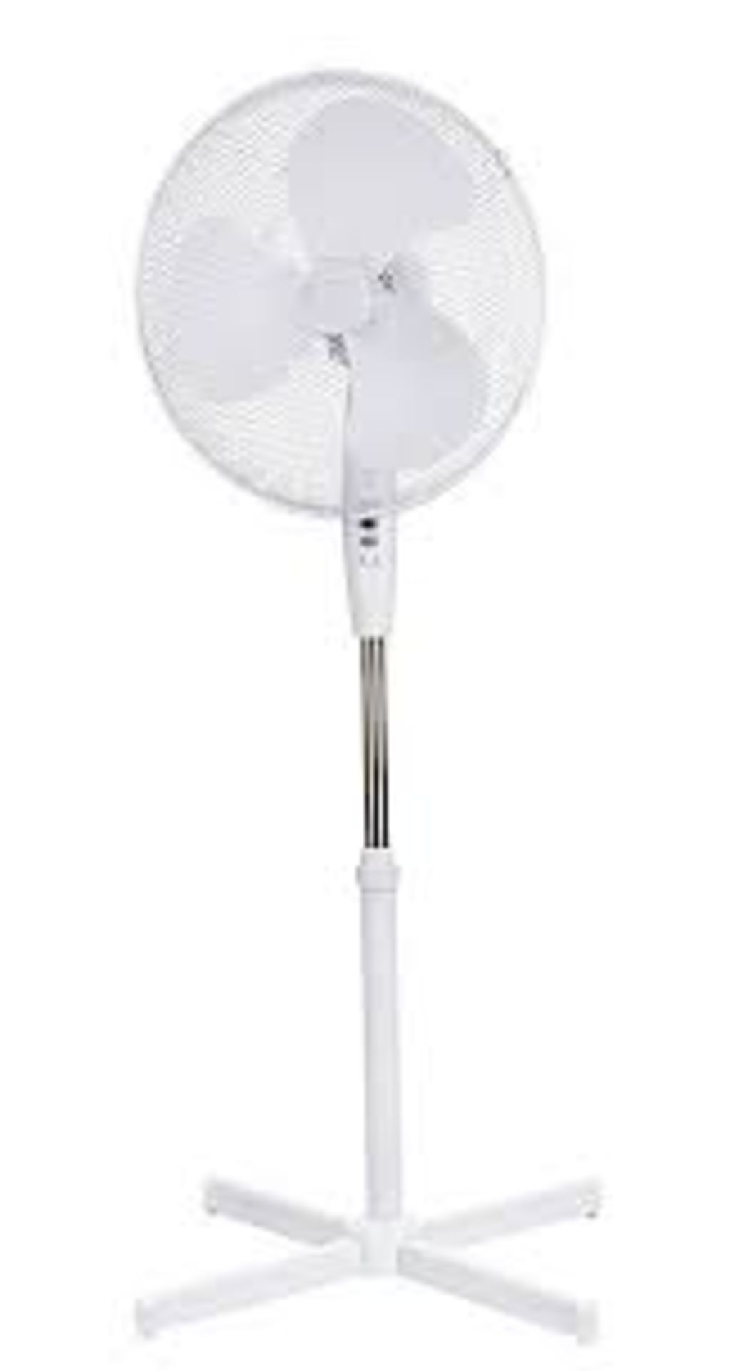 White 16" 40W Pedestal fan. - ER48