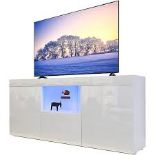 LED TV Cabinet Modern TV Stand with lights Entertainment Unit. - ER48