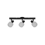 GoodHome Diss Bar Matt Black 3 Light Spotlight - ER48