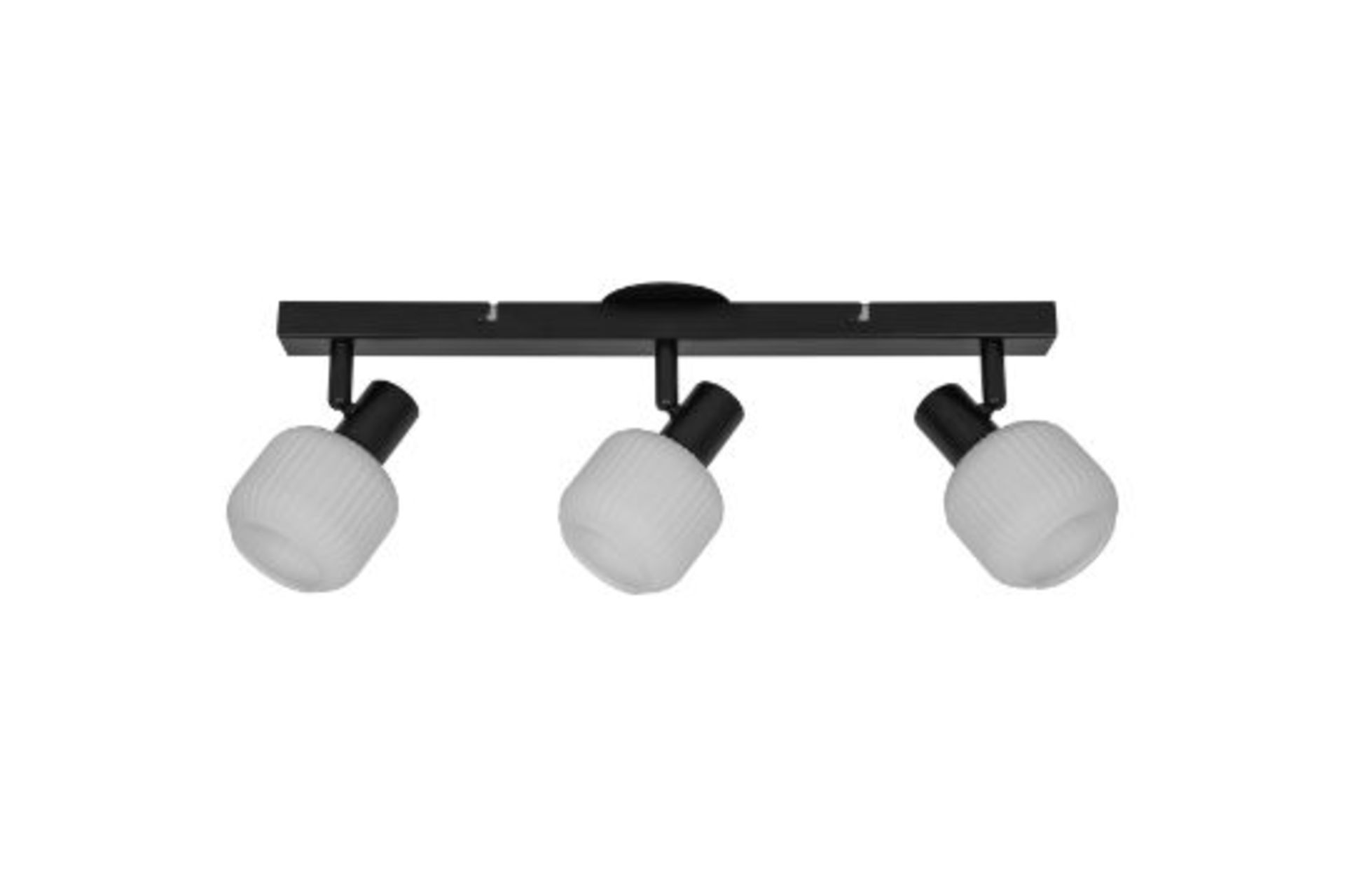 GoodHome Diss Bar Matt Black 3 Light Spotlight - ER48