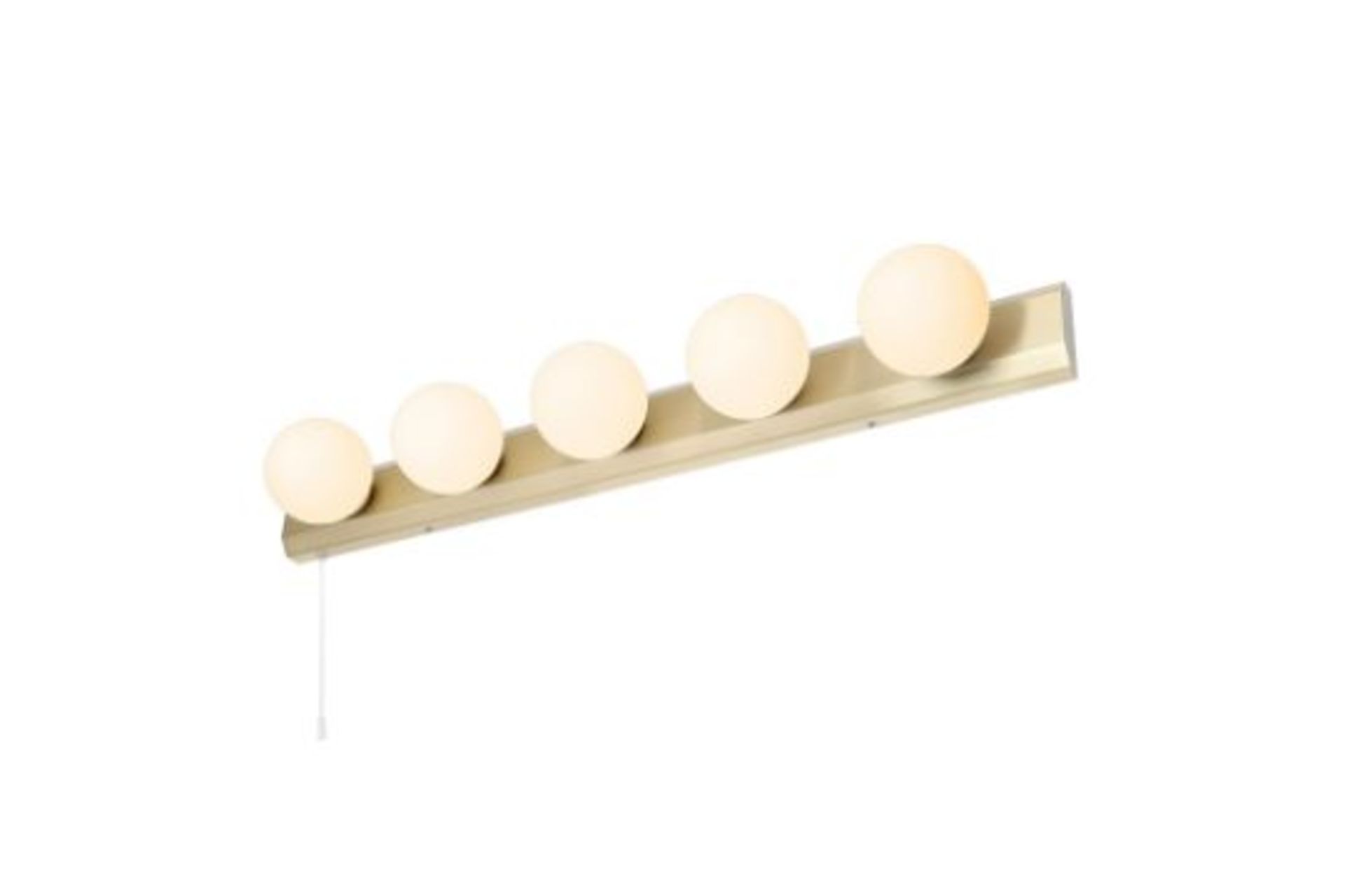 Spa Ara Hollywood Vanity Light Bar with Pull Switch Satin Brass - ER48