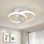 Acrylic LED Semi Flush Mount Ceiling Light. -ER51.