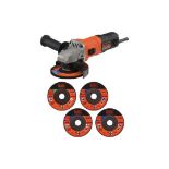 BLACK+DECKER 115mm 710W Corded Angle Grinder - ER49