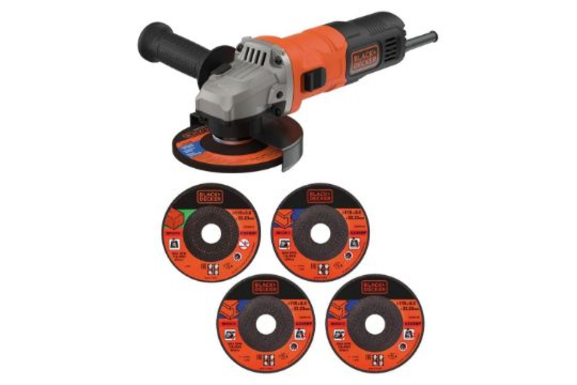 BLACK+DECKER 115mm 710W Corded Angle Grinder - ER49