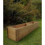 Large Wooden Garden Planter Decking/Window Tub Tan Trough 120 cm 4ft. - ER48