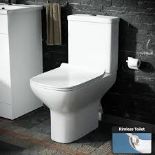 NES Home Cyan Rimless Close Coupled WC Toilet Pan. - ER48 *2 boxes*