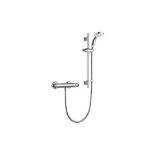 MIRA CODA PRO REAR-FED EXPOSED POLISHED CHROME THERMOSTATIC MIXER SHOWER. - ER52