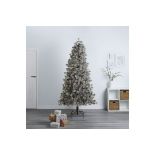 7.6ft Full Forrester Warm white LED Berry & pinecone Pre-lit Artificial Christmas tree - ER48