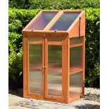 Wooden Greenhouse 3 Tier Mini Double Door Coldframe Indoor. - ER48