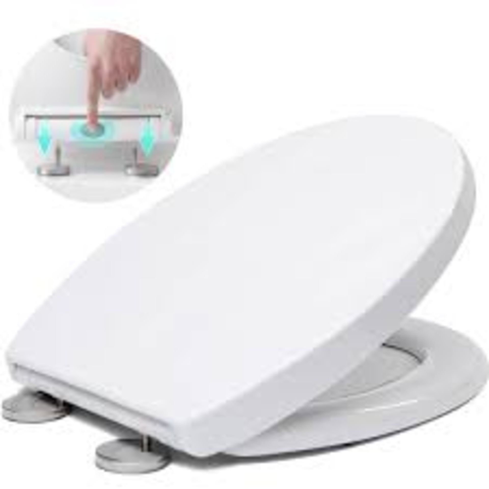 Quick Release Toilet Seat | Soft Close | Heavy Duty | Universal Fit. - ER51.