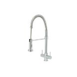 Cooke & Lewis Ithaca Chrome Effect Kitchen Twin Lever Tap - ER52