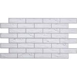 3D White Loft Exposed Brick Effect. - ER48