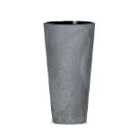 Cube Slim Beton Effect flowerpot - Prosperplast. - ER50.