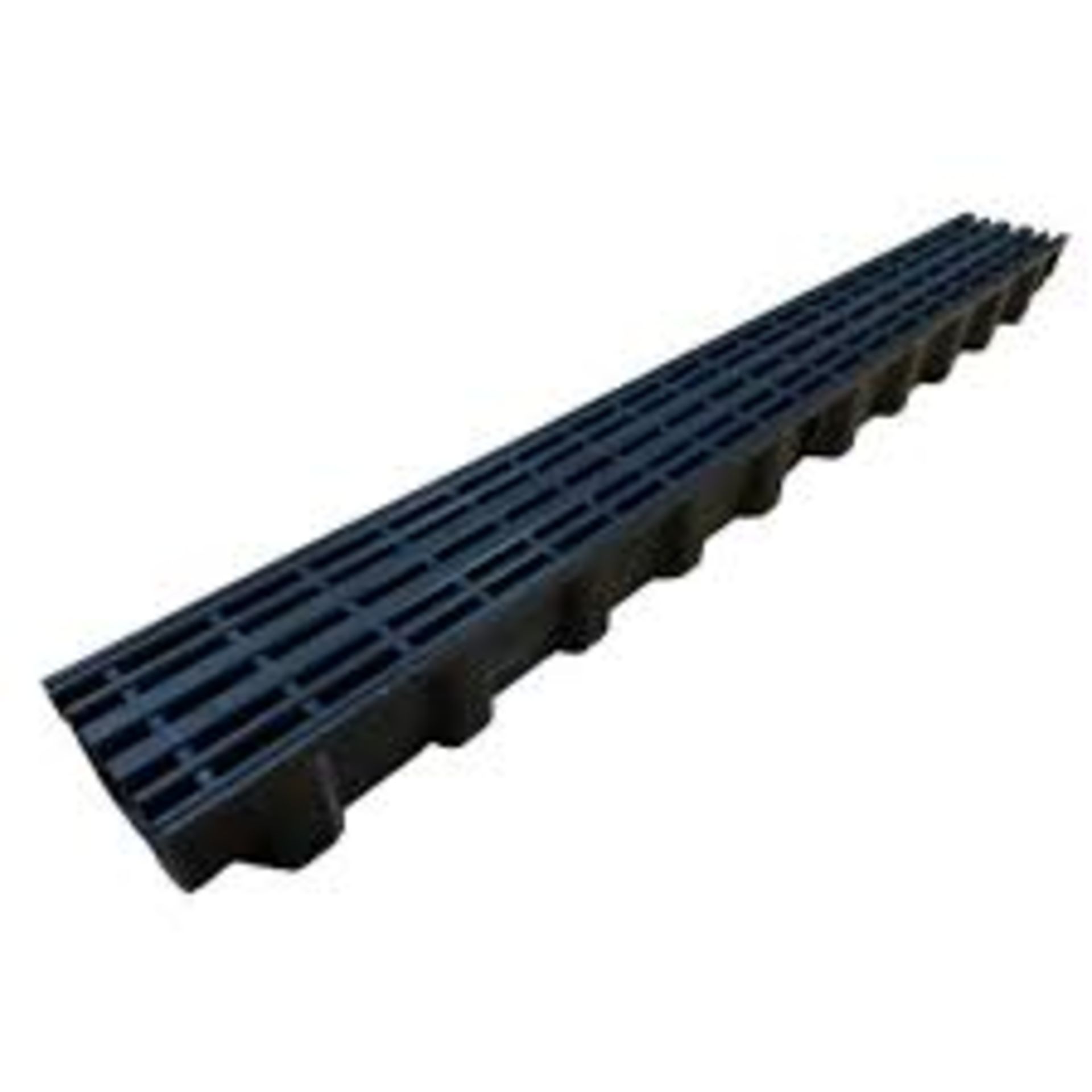 8 x Dek Drain A15 Channel Drainage with Plastic Grate x 1m. - ER48.