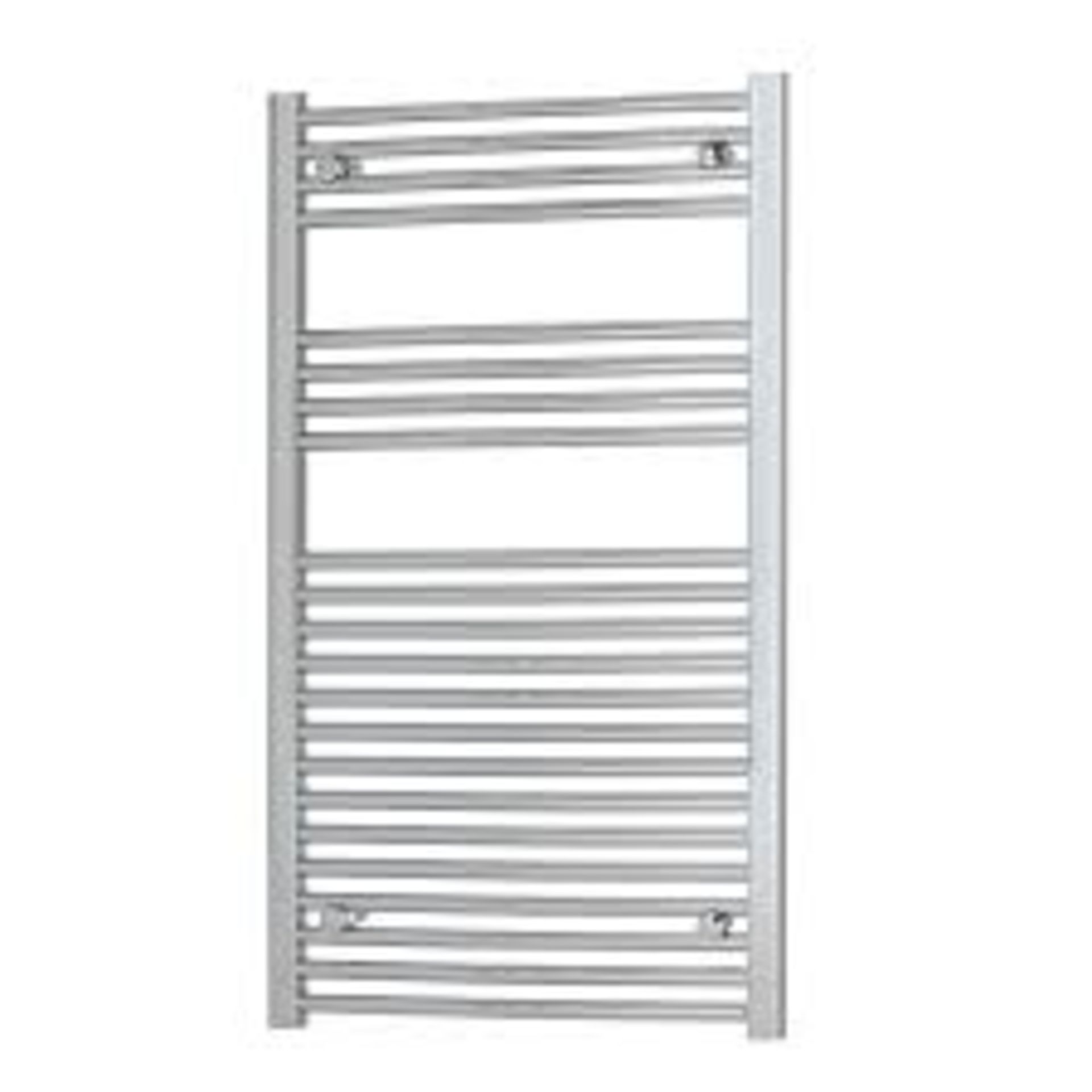 Curved Chrome effect Vertical Curved Towel radiator 600x1100mm. -ER48