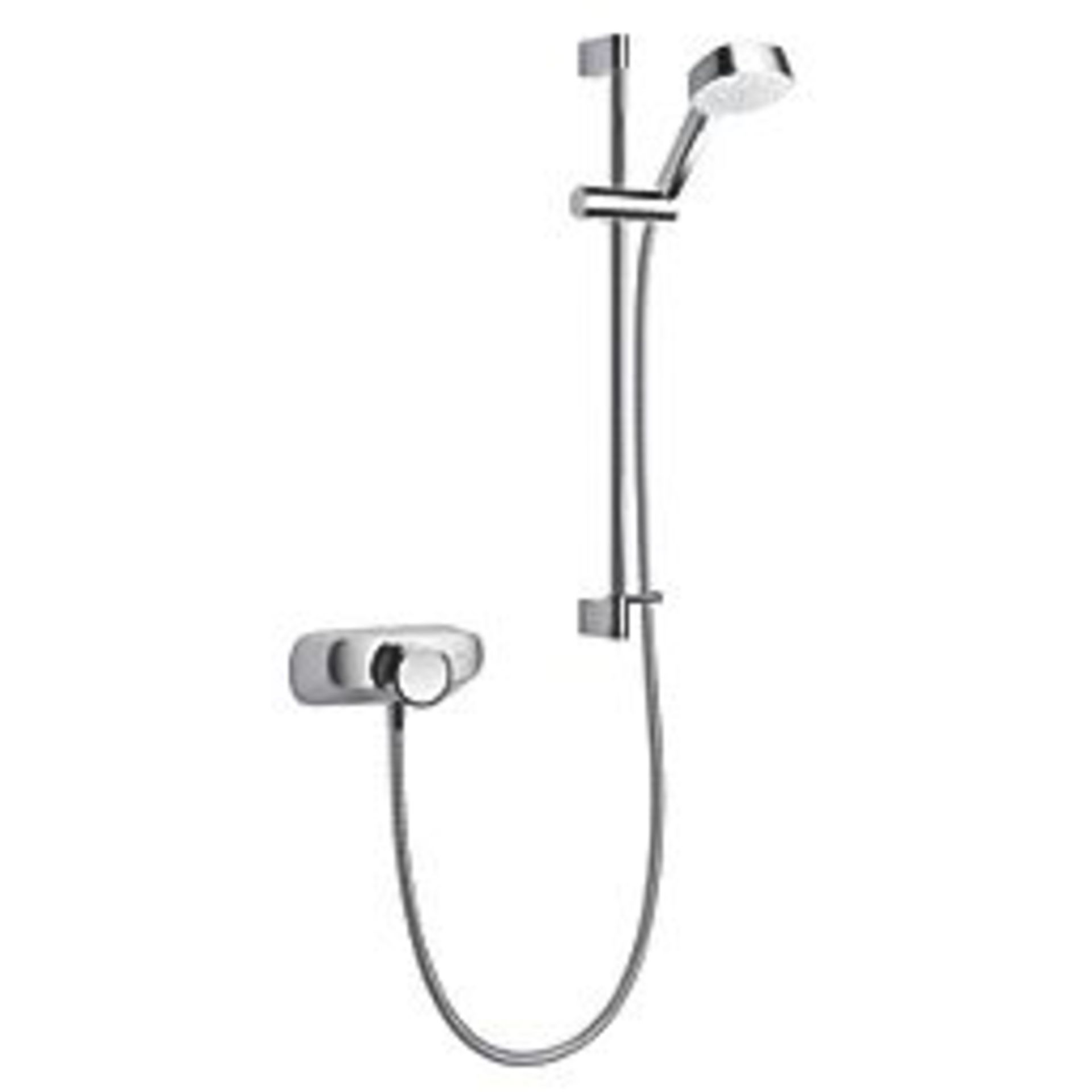 MIRA FORM REAR-FED EXPOSED CHROME THERMOSTATIC MIXER SHOWER. - ER50.